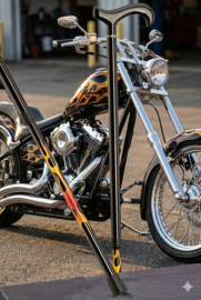 CARBON DERBY  "FLAMES"  Verstelbaar van 79 - 96 cm