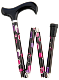 Opvouwbaar wandelstok "DELUXE  POP UP" 76 - 86 cm