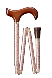 Wandelstok opvouwbaar DELUXE-SLANK „BAROCK“ 78 - 88 cm