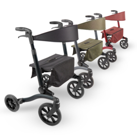 Rollator Kopen :  Zwart - Groen- Rood