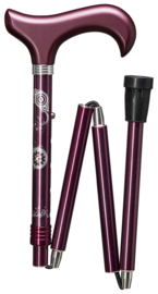 DELUXE-Slank opvouwbaar "STRASS-TATTOO" 76 - 86 cm