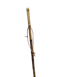 Bamboe wandelstok ca 140 cm 19 mm rond