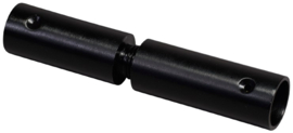 Schroefdraaddeel aluminium zwart Ø30 mm