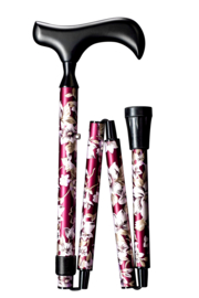 DELUXE- "NECK FLORA  BORDEAUX" 78 cm tot 88 cm
