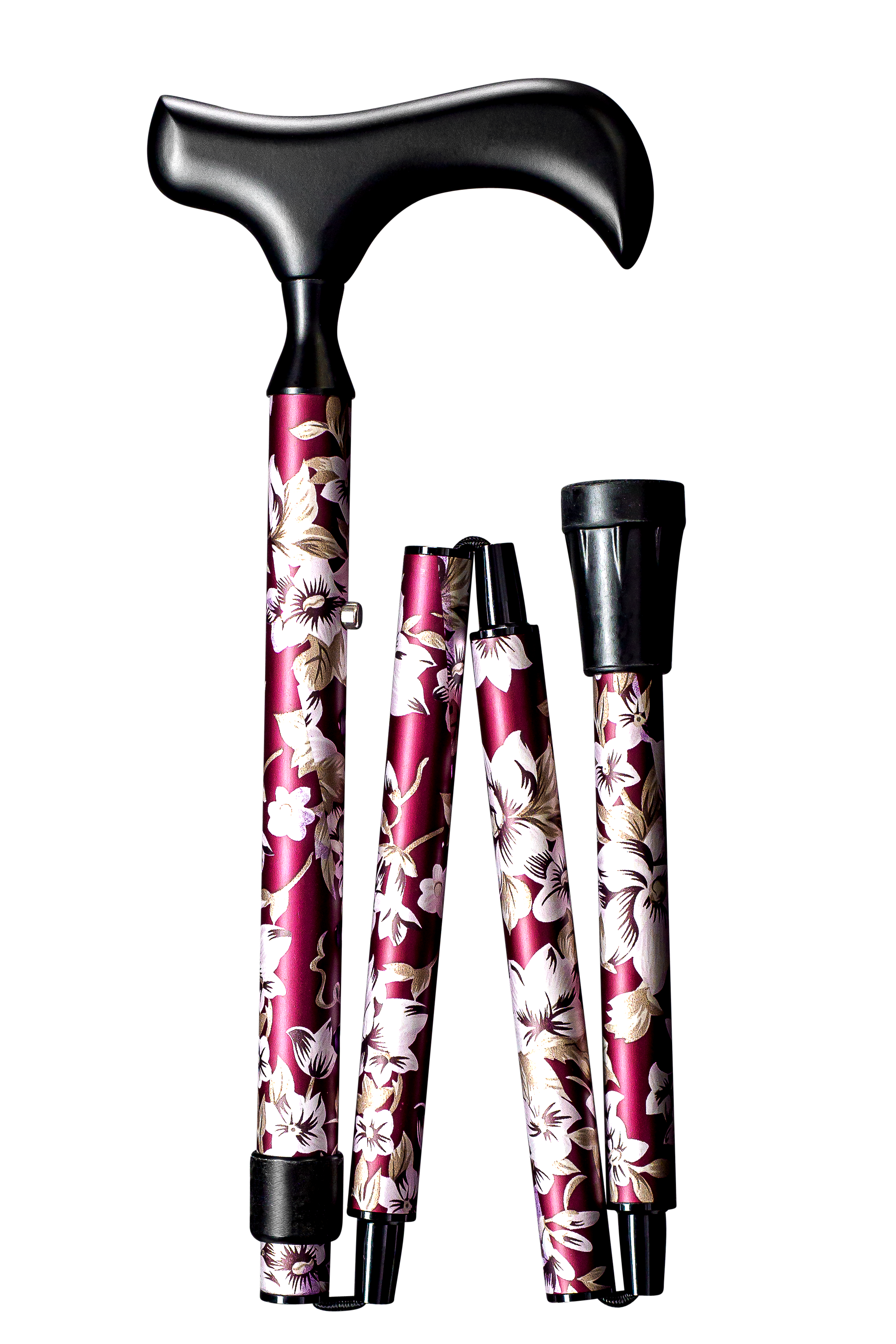 DELUXE- "NECK FLORA  BORDEAUX" 78 cm tot 88 cm