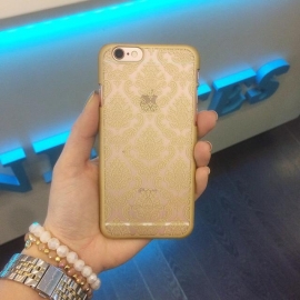 IPhone 6/6s case Vintage Flowers Gold