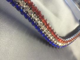 Browband Hollandia 1,2 cm  ( also available in other country flag colors)