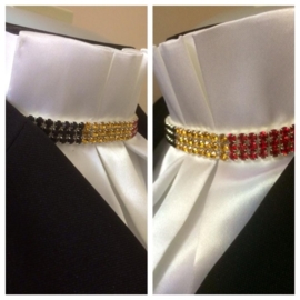 Stocktie  Belle chique with the  Belgium flag in rhinestones  ( also available in other country flag colors)