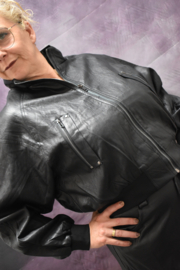 Leather Look Bomberjacket