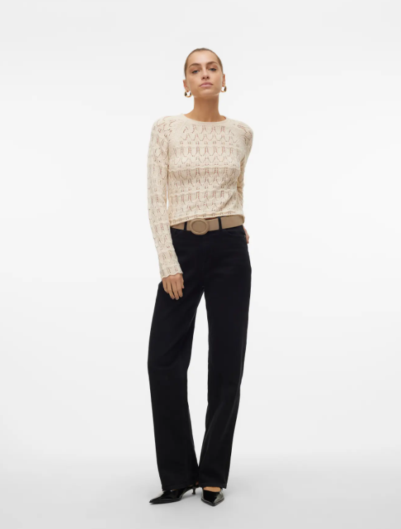 VMNEWFABIENNE LS O-NECK PULLOVER  -Vero Moda-