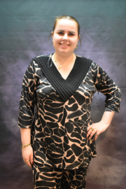 Magna Top Print Beige