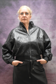 Leather Look Bomberjacket