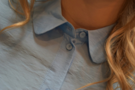 VM Plissie Blouse blauw