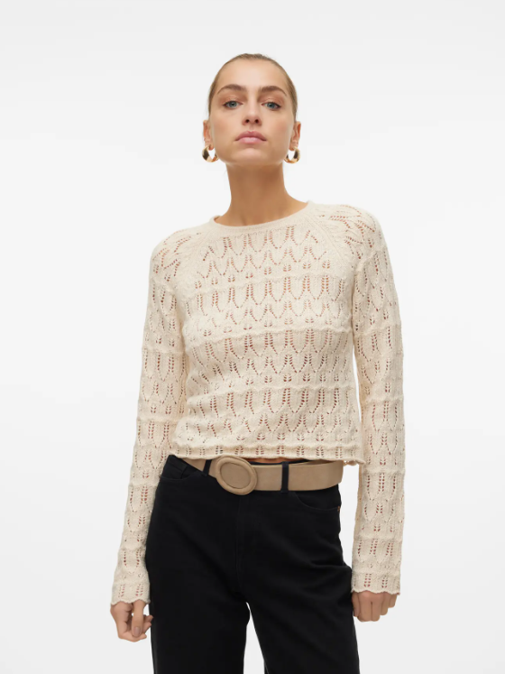 VMNEWFABIENNE LS O-NECK PULLOVER  -Vero Moda-