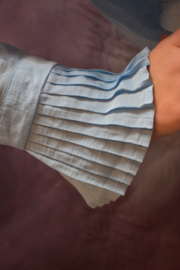 VM Plissie Blouse blauw