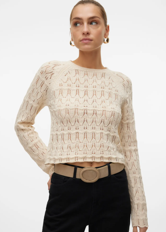 VMNEWFABIENNE LS O-NECK PULLOVER  -Vero Moda-