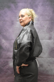 Leather Look Bomberjacket