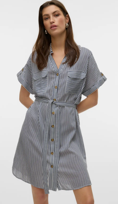 VMBUMPY SS SHORT SHIRT DRESS -Vero Moda-