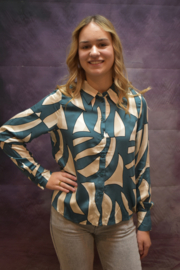 VM Cindy blouse Turquoise