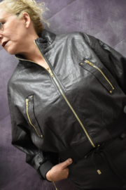Leather Look Bomberjacket