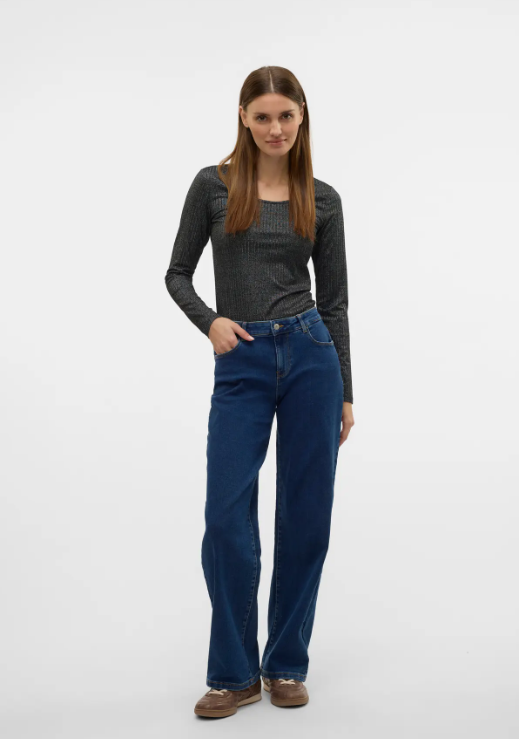 VMELLY MR WIDE JEANS BLUE  -Vero Moda-