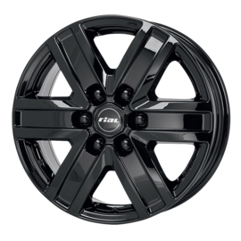 standaard Velg aluminium transporter 7,0 x 17 inch VW, Mercedes Sprinter diamantzwart