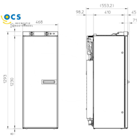 Dometic RML 9435 (Door hinge left) 9105705228