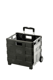 Opvouwbare trolley grijs / zwart