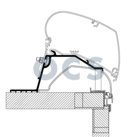 Thule Hobby Caravan Roof Adapter >2014