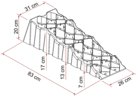 FIAMMA Ascending wedge Level Up Premium, grijs