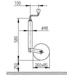 AL-KO Neuswiel plus pneumatische wiel / plaatstalen velg