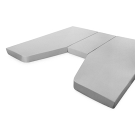 Walra Jersey hoeslaken 3-delig achter bedden  antraciet, wit  of licht grijs  caravans en campers