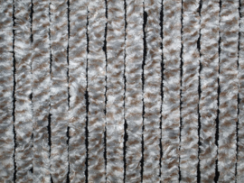ARISOL Superfleece deurgordijn wit / zilver / bruin 100 x 205 cm