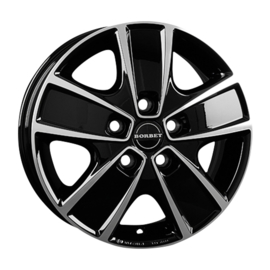 BORBET Lichtmetalen velg 6.0 x 16 inch, Fiat Ducato Maxi, zwart