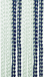 ARISOL Koordgordijn blauw / wit 60 x 190 cm