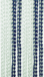 ARISOL Koordgordijn blauw / wit 60 x 190 cm