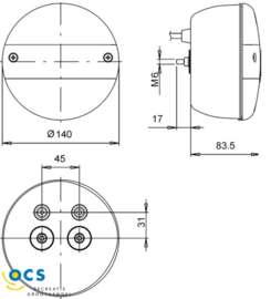 Jokon	Knipper-Rem-Achterlicht LED