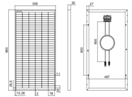 Starre Solarmodule 12V