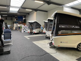 Hybride klap caravan, 2024 staat in onze showroom
