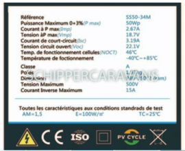 50W Lang Semi-Flexibel Zonnepaneel