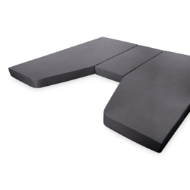 Walra Jersey hoeslaken 3-delig achter bedden  antraciet, wit  of licht grijs  caravans en campers
