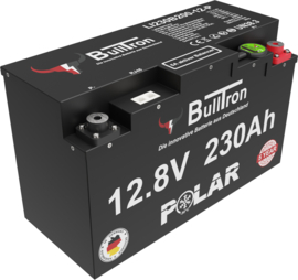 230Ah BullTron Polar LiFePO4 12,8V accu met Smart BMS, Bluetooth app en verwarming