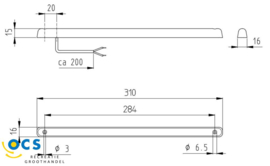 Jokon	Derde Remlicht 28 LED Opbouw wit glas