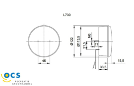 Jokon	Mistachterlicht LED rond S730