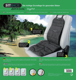 SITBACK zitkussen Basic light zwart / grijs