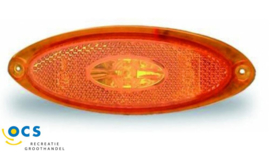 Jokon	Zijreflector oranje ovaal LED oranje frame