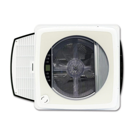ExtraFAN dakluik smoke/zwart met ventilator 12Volt