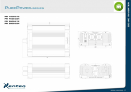XENTEQ PPI-1500-212C ZUIVERE SINUS INVERTER / OMVORMER 12 VOLT 1500 WATT