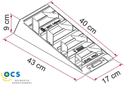 Fiamma wielkeggen Level Pro grijs. 97901-011