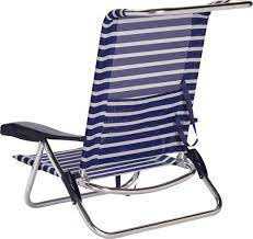 CRESPO Strandstoel Nytexline blauw/wit